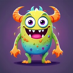Fototapeta premium set of funny cartoon monsters