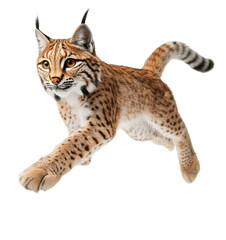 Eurasian Lynx Leaping