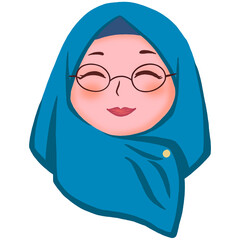 Muslim girl clipart illustration png drawing