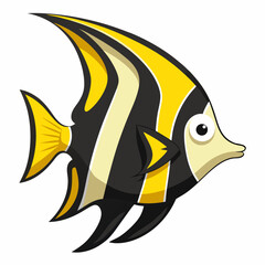 Minimal Batfish Vector on White