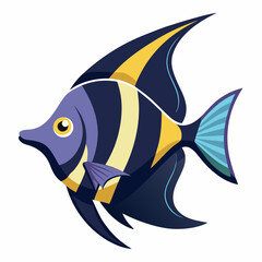 Minimal Batfish Vector on White