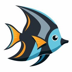 Minimal Batfish Vector on White