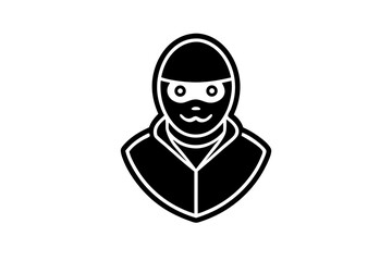Thief silhouette vector illustration