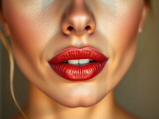 Fototapeta premium close up of a woman lips
