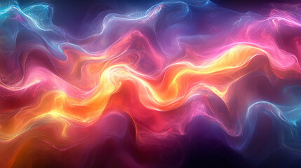 Obraz premium Abstract gradient with soft geometric shapes in warm tones, evoking harmony and tranquility