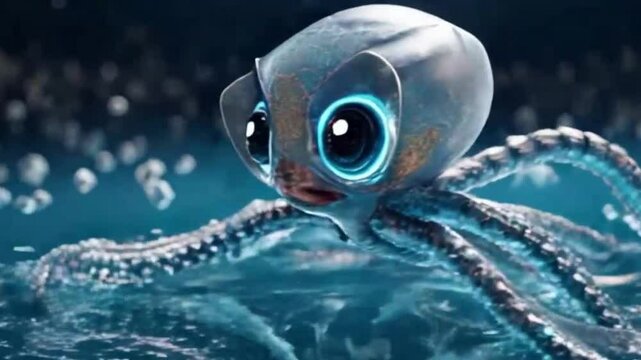 Robot octopus mini, ai generative