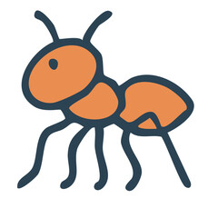 Colorful Ant Vector Illustration – Insect vector