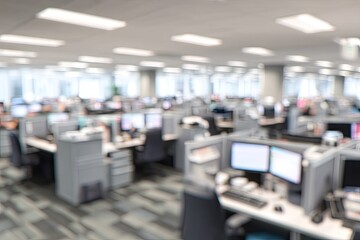 Blurred office interior