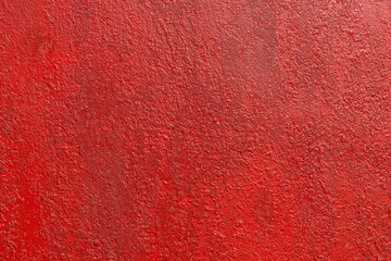 Fototapeta premium Close up background rough texture of abstract surface painted red.