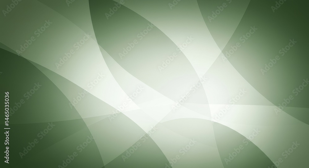 Poster abstract green wave background - elegant abstract background with flowing green and white curves. pe