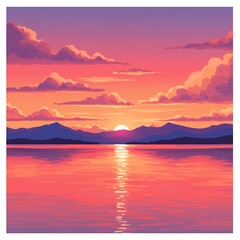 Fototapeta premium Sunset Serenade