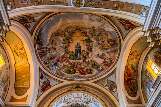 Sant&rsquo;Elena Sannita, Molise, Italy. Church of St. Michael the Archangel