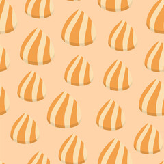 Fototapeta premium Dim sum pattern background. Masala Momos illustration. dumpling pattern background. Siu Mai (Shumai) Chinese dumplings illustration pattern background.