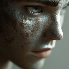 Intense gaze portrait