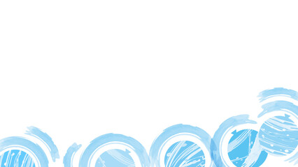 Yoyo balloon background with bottom layout_blue