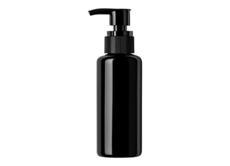 Sleek black pump bottle