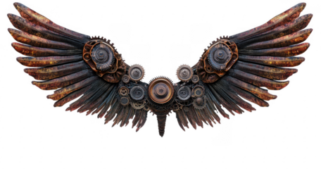 Steampunk Wings,  Mechanical Bird Wings Design
