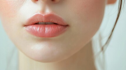 Person with redness after waxing their upper lip