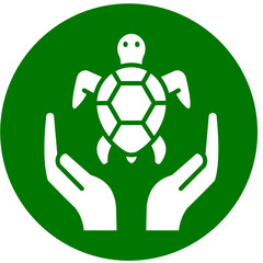 Obraz premium Turtle Icon Element For Design 