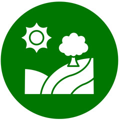 Nature Trail  Icon Element For Design	