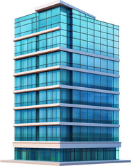 Obraz premium Modern Glass Office Building