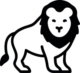 Lion vector icon, lion icon, lion vector, lion black vector icon