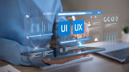 UI-UX Design Web Design Development UI-UX Designer Icon Creative Planning Data Visualization Web Design Application Design and Creative Digital Development