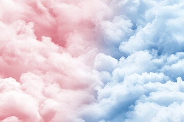Fototapeta premium Soft-focus pastel clouds blend in a dreamy atmosphere evoking tranquility and imagination during a serene daylight moment