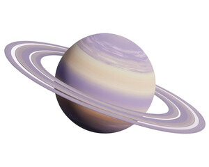 A digital rendering of saturn with its rings against a black background in an outer space setting © Naibullah