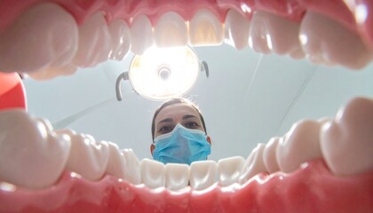 Dentist looking inside a Mouth - Inside Dental point of View - Funny and Lighthearted - Dentist Appointment - Dental Check up, Cleaning, Surgery, Whitening, Braces or Procedure 
