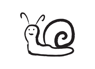 set of an Animal Snail Child Drawing