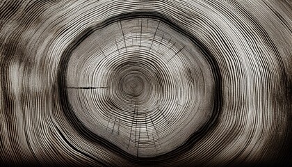 weathered wood grain cross section with detailed tree rings and organic texture for print, web design, or natural branding background

