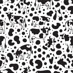 Fototapeta premium Abstract liquid doodle shape seamless pattern. Creative minimalist style art background, trendy design with basic shapes.