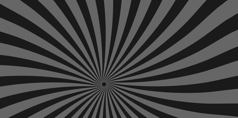 Vector Abstract black sun rays sunburst backdrop background. Vintage sun ray black and gray radial spiral sunrise, sunlight creative vector summer sunny.  abstract beam flare banner, cartoon .