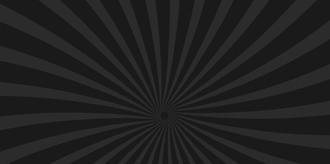 Vector Abstract black sun rays sunburst backdrop background. Vintage sun ray black and gray radial spiral sunrise, sunlight creative vector summer sunny.  abstract beam flare banner, cartoon .
