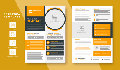 Clean & Modern Case Study Template for Business Presentations