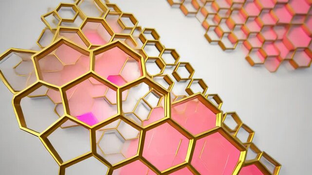 abstract background with hexagons