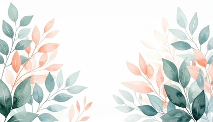 Floral design inspiration nature watercolor artwork serene environment abstract viewpoint botanical concept for home decor