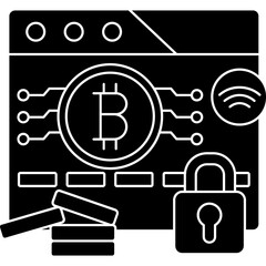 Secure Bitcoin Website Icon