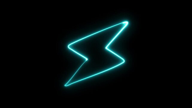 eon Bolt Animation. Flash sign. Charge flash icon. Thunder Bolt. Lighting strike.