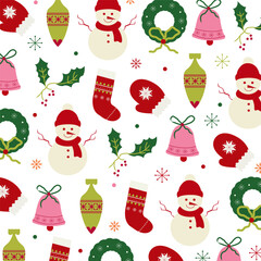 Christmas seamless pattern background for presentations, wrapping papers, prints, artworks
