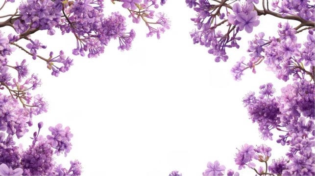 Purple Flower Frame