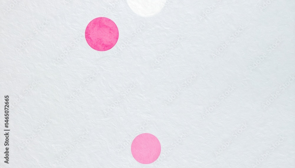 Poster dynamic pink and white circles dance across a minimalist background abstract art digital creation ca