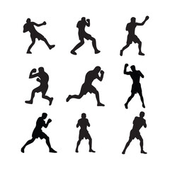 Boxer Silhouette Poses