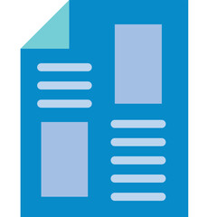 document flat vector icon