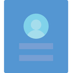 login page flat vector icon