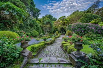 Obraz premium Spring garden wallpaper design
