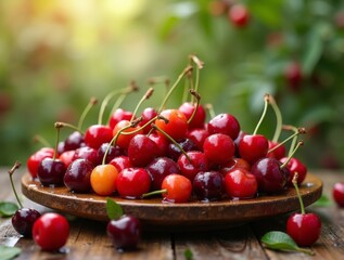 The red ripe cherries of 2025