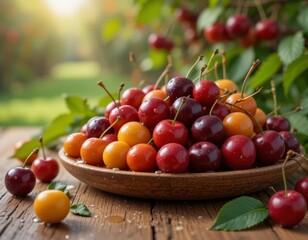 The red ripe cherries of 2025