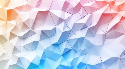 Obraz premium Abstract polygonal surface with vibrant colors